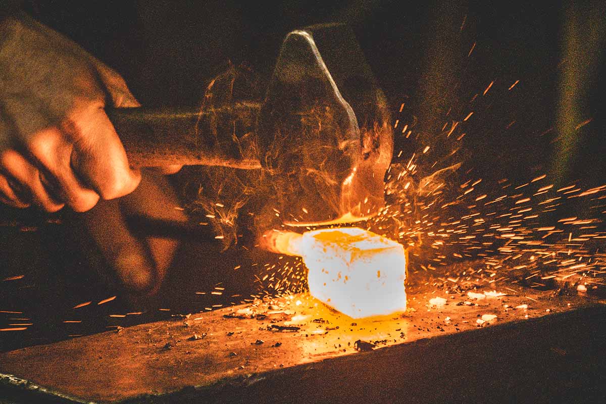 Roselli factory hammer hand forging
