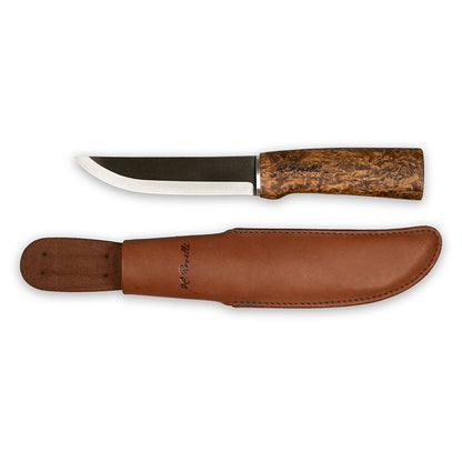 Roselli's Finnish hunting knife long, with ultra high carbon steel blade. Perfect for hunters who prefers a longer blade. 