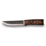 Coltello Hunting lungo con ghiera in argento, acciaio UHC 